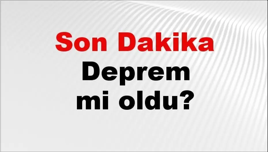 Muğla Deprem